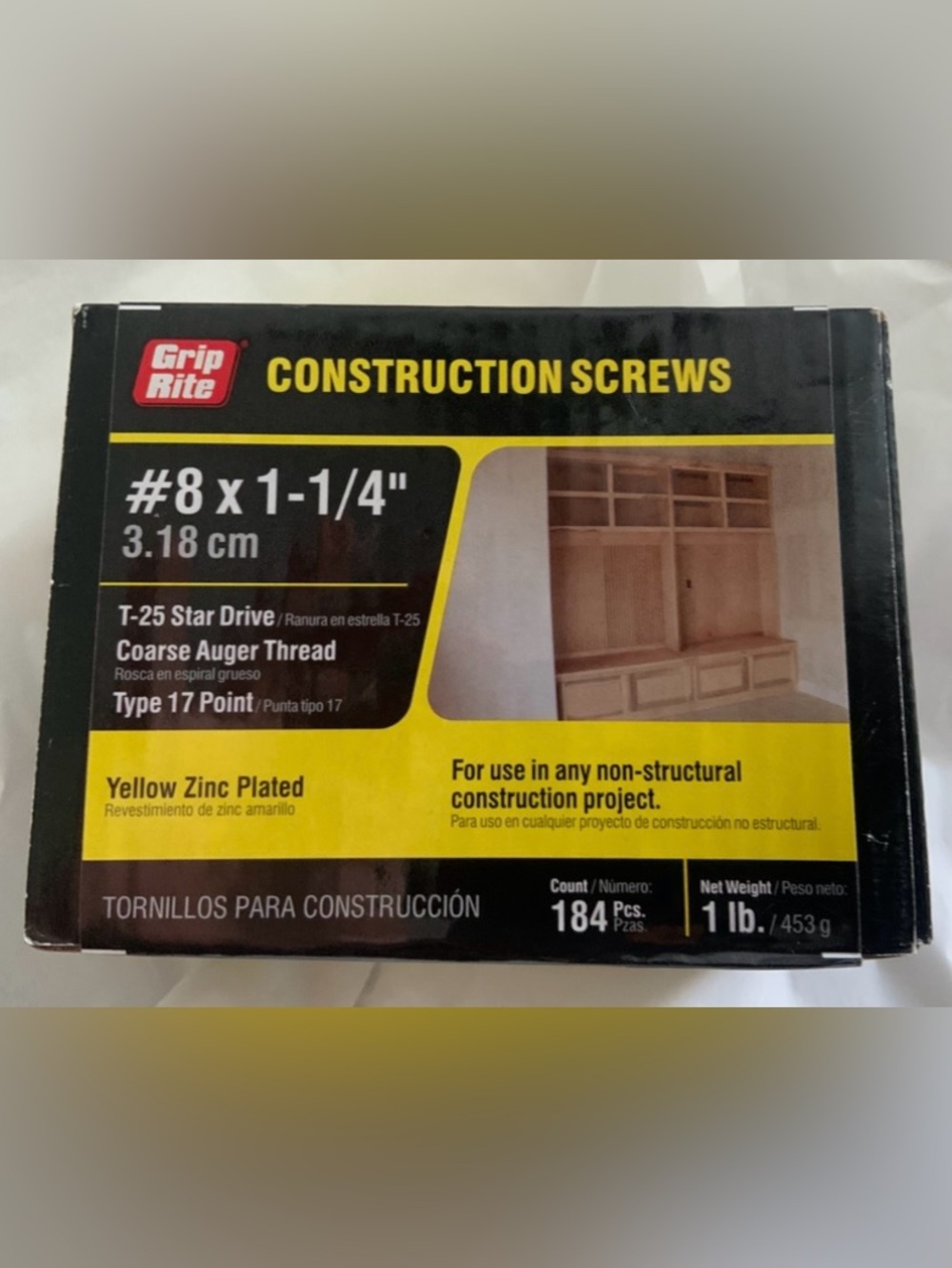 Construction Screws - Yellow/Black Pack